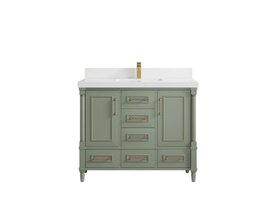 Aberdeen 42 in. W x 22 in. D Single Sink Bathroom Vanity - Willow Bath and Vanity