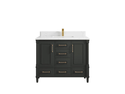Aberdeen 42 in. W x 22 in. D Single Sink Bathroom Vanity - Willow Bath and Vanity