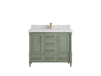 Aberdeen 42 in. W x 22 in. D Single Sink Bathroom Vanity - Willow Bath and Vanity
