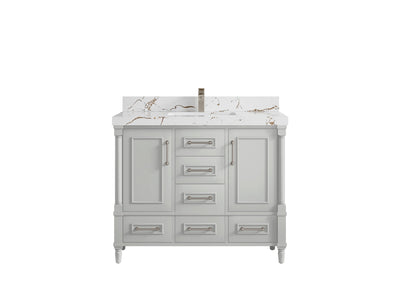 Aberdeen 42 in. W x 22 in. D Single Sink Bathroom Vanity - Willow Bath and Vanity