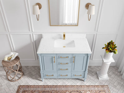 Aberdeen 42 in. W x 22 in. D Single Sink Bathroom Vanity - Willow Bath and Vanity