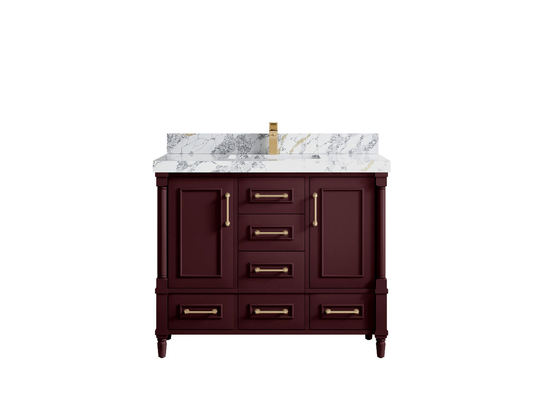 Aberdeen 42 in. W x 22 in. D Single Sink Bathroom Vanity - Willow Bath and Vanity
