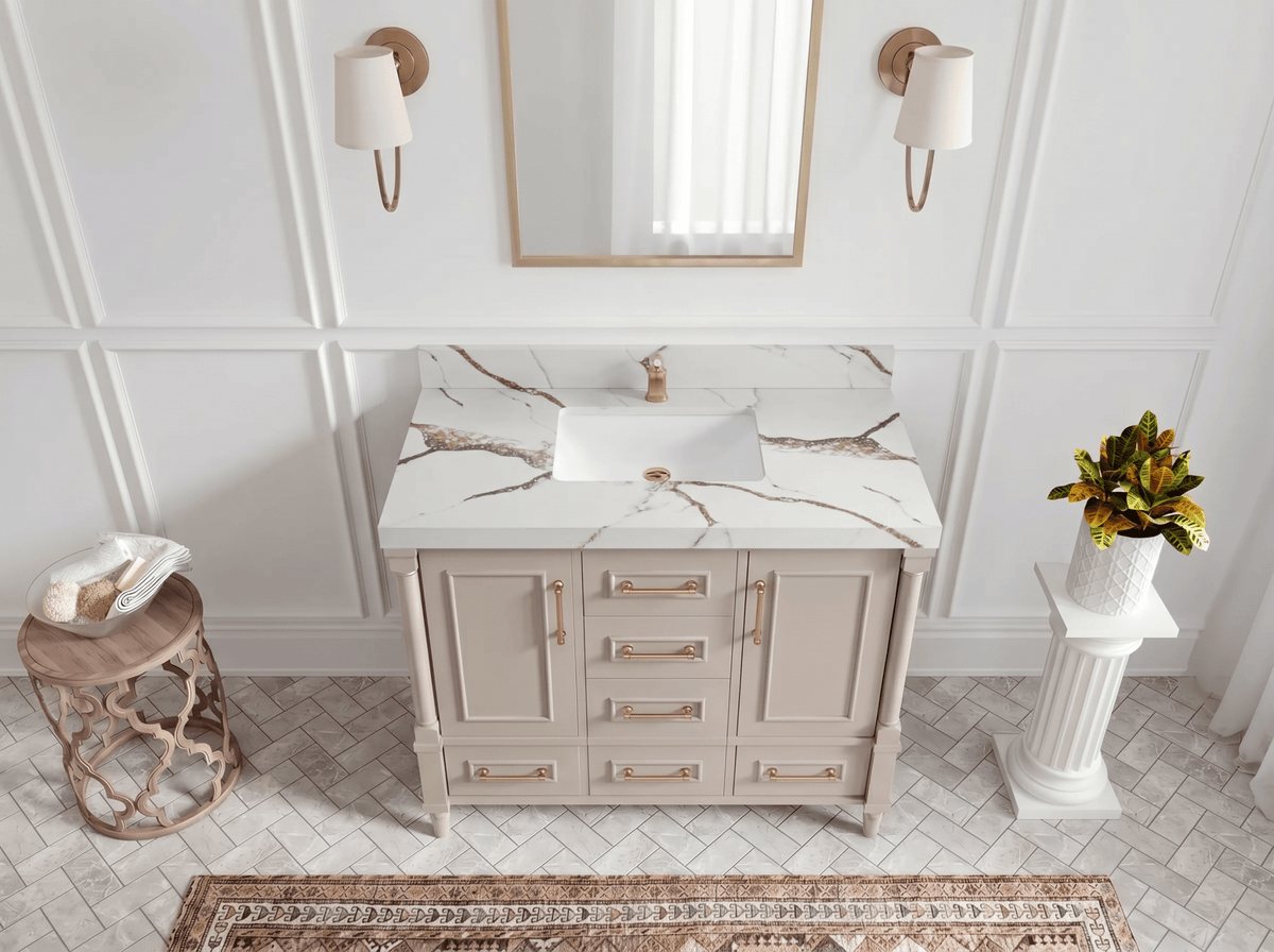 Aberdeen 42 in. W x 22 in. D Single Sink Bathroom Vanity - Willow Bath and Vanity