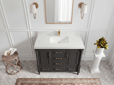 Aberdeen 42 in. W x 22 in. D Single Sink Bathroom Vanity - Willow Bath and Vanity