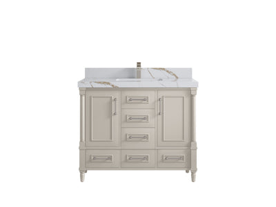 Aberdeen 42 in. W x 22 in. D Single Sink Bathroom Vanity - Willow Bath and Vanity
