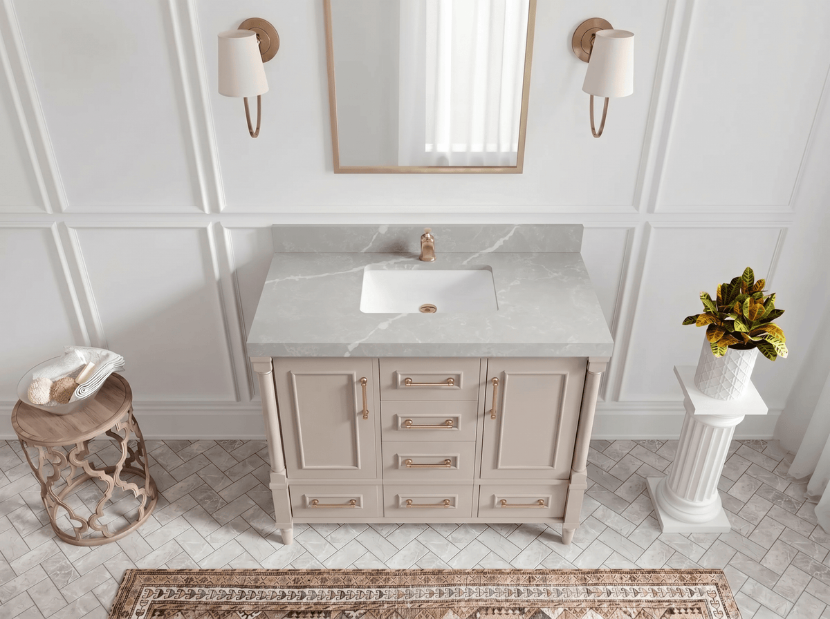 Aberdeen 42 in. W x 22 in. D Single Sink Bathroom Vanity - Willow Bath and Vanity