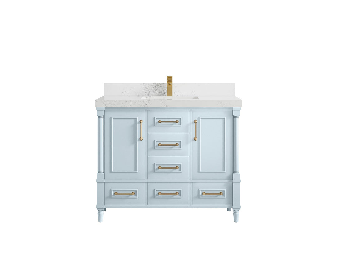 Aberdeen 42 in. W x 22 in. D Single Sink Bathroom Vanity - Willow Bath and Vanity