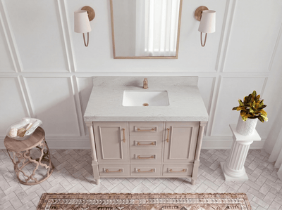 Aberdeen 42 in. W x 22 in. D Single Sink Bathroom Vanity - Willow Bath and Vanity