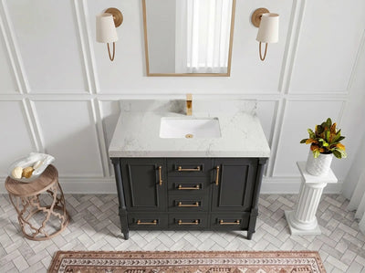 Aberdeen 42 in. W x 22 in. D Single Sink Bathroom Vanity - Willow Bath and Vanity