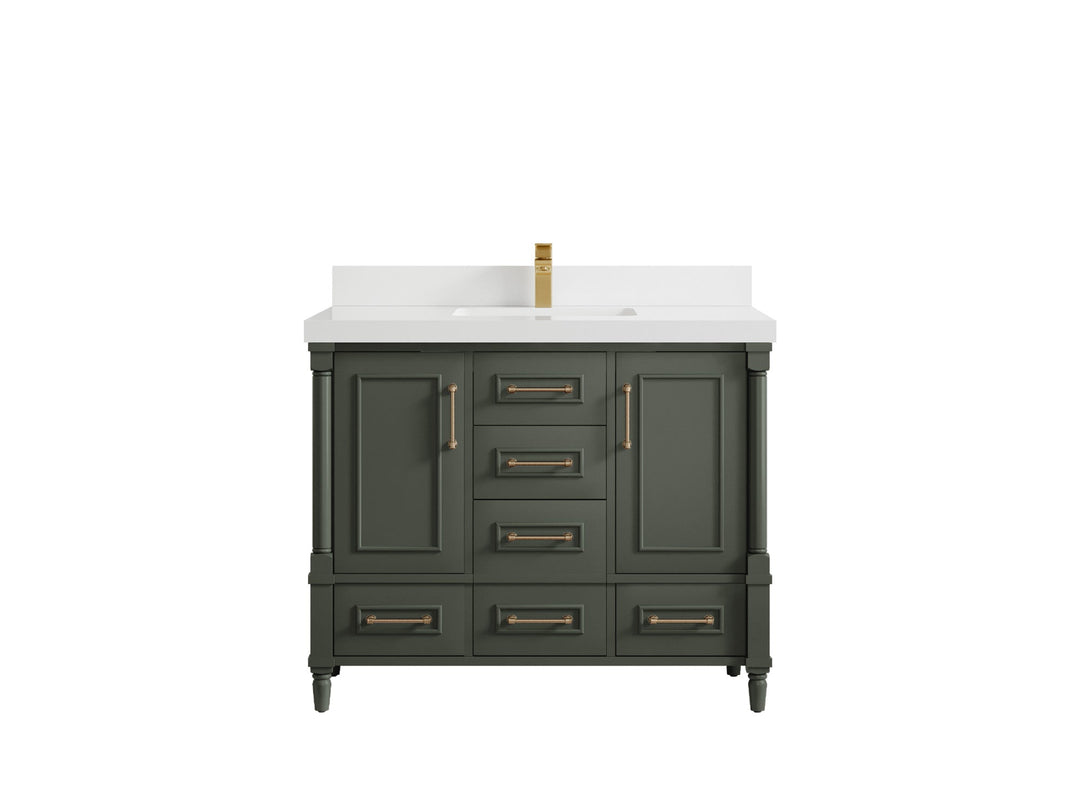 Aberdeen 42 in. W x 22 in. D Single Sink Bathroom Vanity - Willow Bath and Vanity