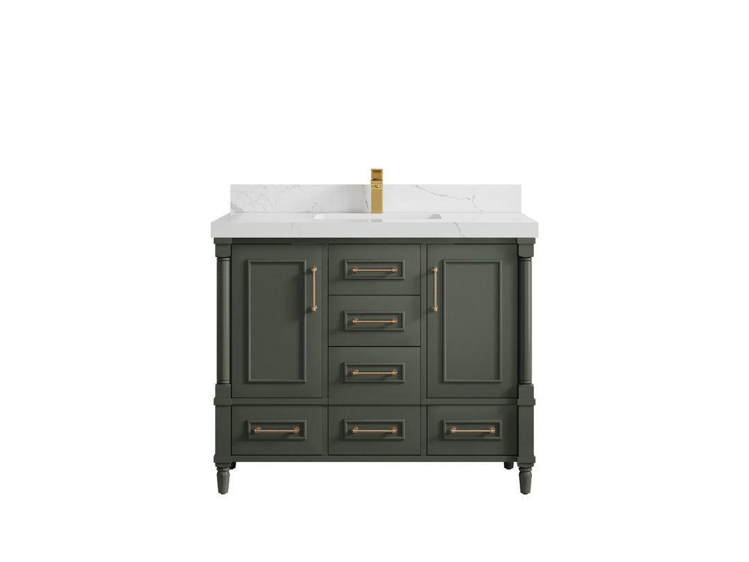 Aberdeen 42 in. W x 22 in. D Single Sink Bathroom Vanity - Willow Bath and Vanity