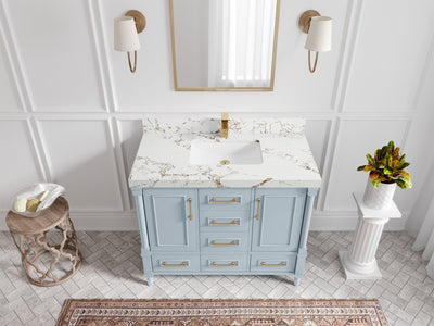 Aberdeen 42 in. W x 22 in. D Single Sink Bathroom Vanity - Willow Bath and Vanity