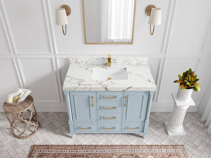 Aberdeen 42 in. W x 22 in. D Single Sink Bathroom Vanity - photo 37