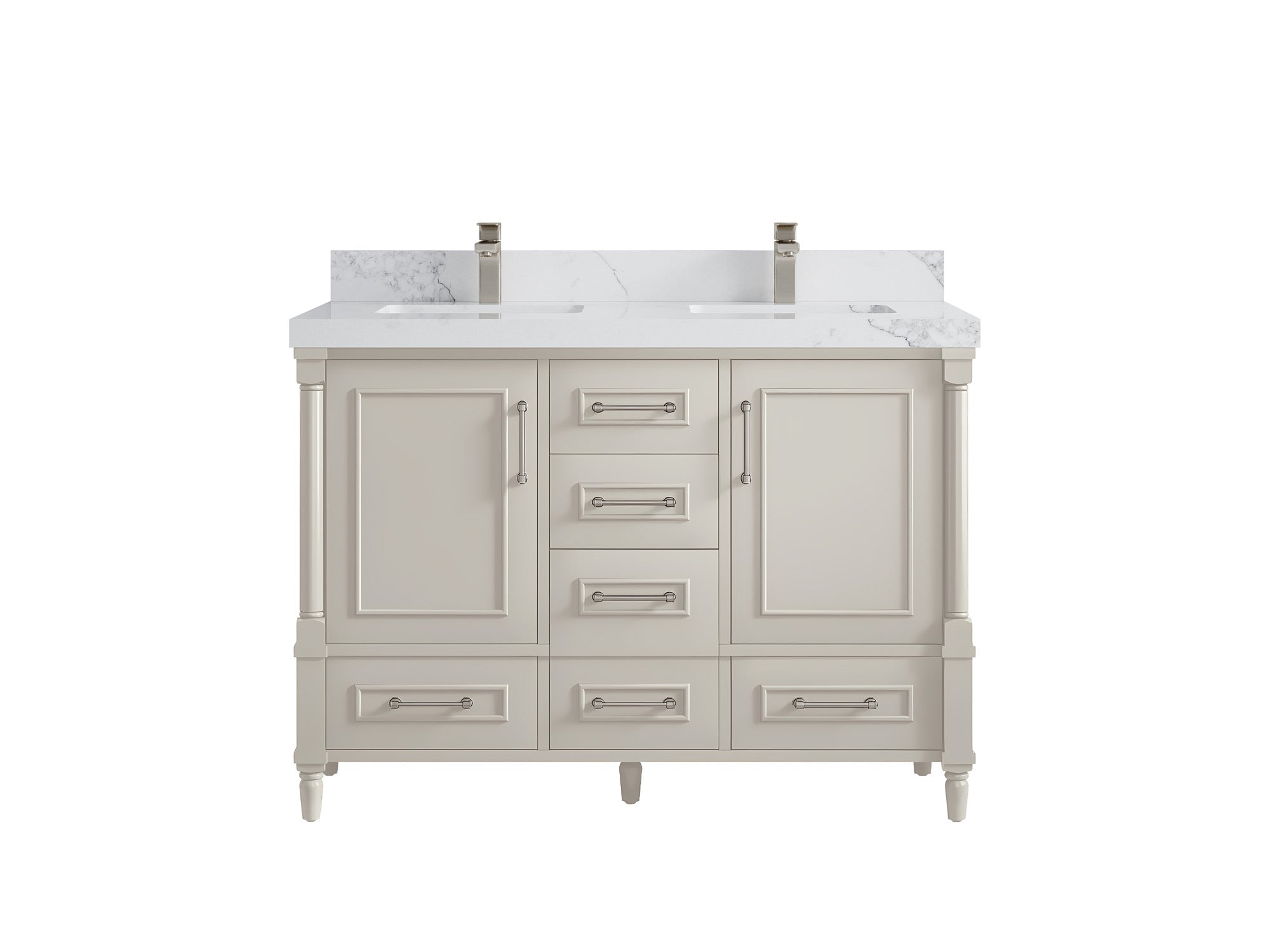 Aberdeen 48 in. W x 22 in. D Double Sink Bathroom Vanity - Willow Bath and Vanity