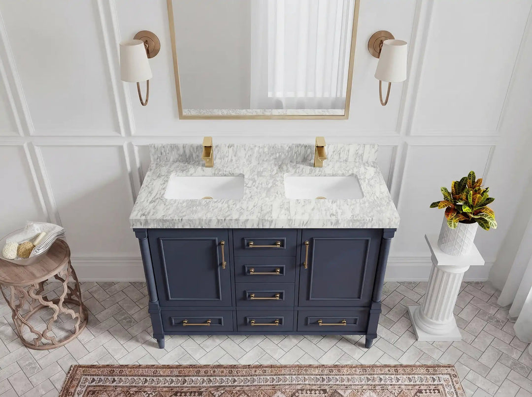 Aberdeen 48 in. W x 22 in. D Double Sink Bathroom Vanity | 
              
                Hale Navy Blue
                
                  
             - ABD_HLN_CA_LZ_48D - photo №17
