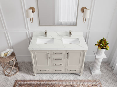 Aberdeen 48 in. W x 22 in. D Double Sink Bathroom Vanity - Willow Bath and Vanity