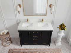 Aberdeen 48 in. W x 22 in. D Double Sink Bathroom Vanity - photo 18