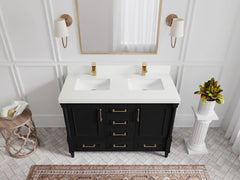 Aberdeen 48 in. W x 22 in. D Double Sink Bathroom Vanity - photo 13