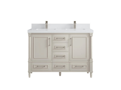 Aberdeen 48 in. W x 22 in. D Double Sink Bathroom Vanity - Willow Bath and Vanity