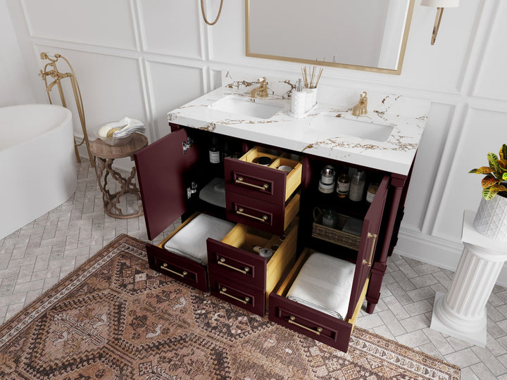 Aberdeen 48 in. W x 22 in. D Double Sink Bathroom Vanity - photo 3