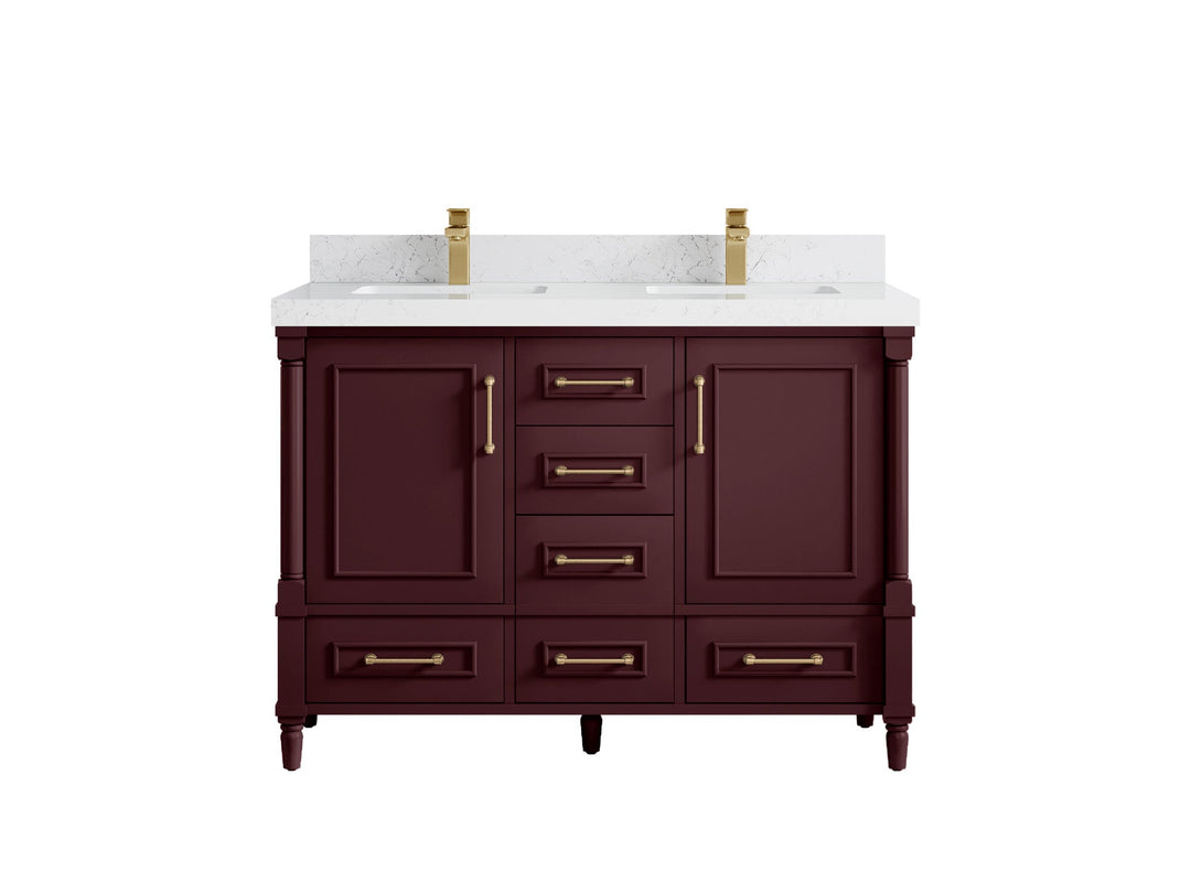 Aberdeen 48 in. W x 22 in. D Double Sink Bathroom Vanity - Willow Bath and Vanity