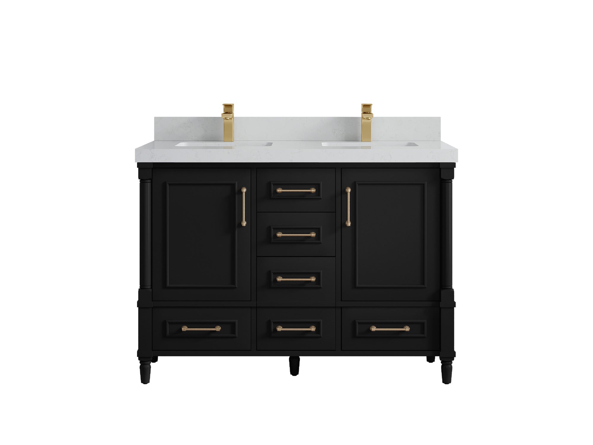 Aberdeen 48 in. W x 22 in. D Double Sink Bathroom Vanity - Willow Bath and Vanity