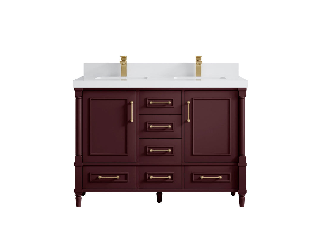 Aberdeen 48 in. W x 22 in. D Double Sink Bathroom Vanity - Willow Bath and Vanity