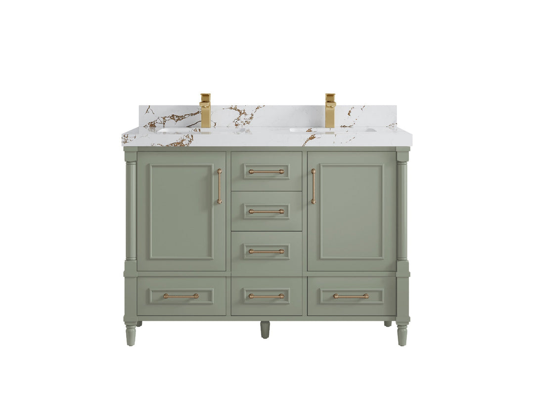 Aberdeen 48 in. W x 22 in. D Double Sink Bathroom Vanity - Willow Bath and Vanity