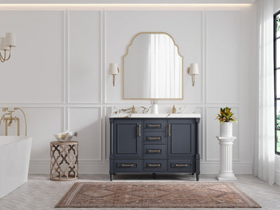 Aberdeen 48 in. W x 22 in. D Double Sink Bathroom Vanity - Willow Bath and Vanity