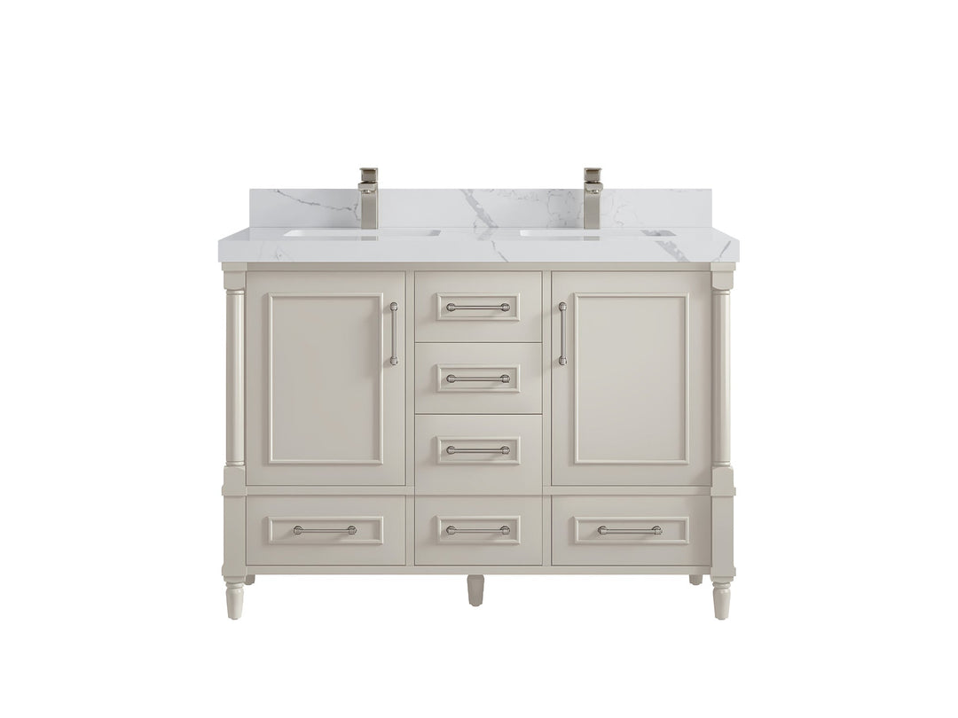 Aberdeen 48 in. W x 22 in. D Double Sink Bathroom Vanity | 
              
                 Fine Grain Linen Beige
                
                  
             - ABD_FNG_CA_LZ_48D - photo №11