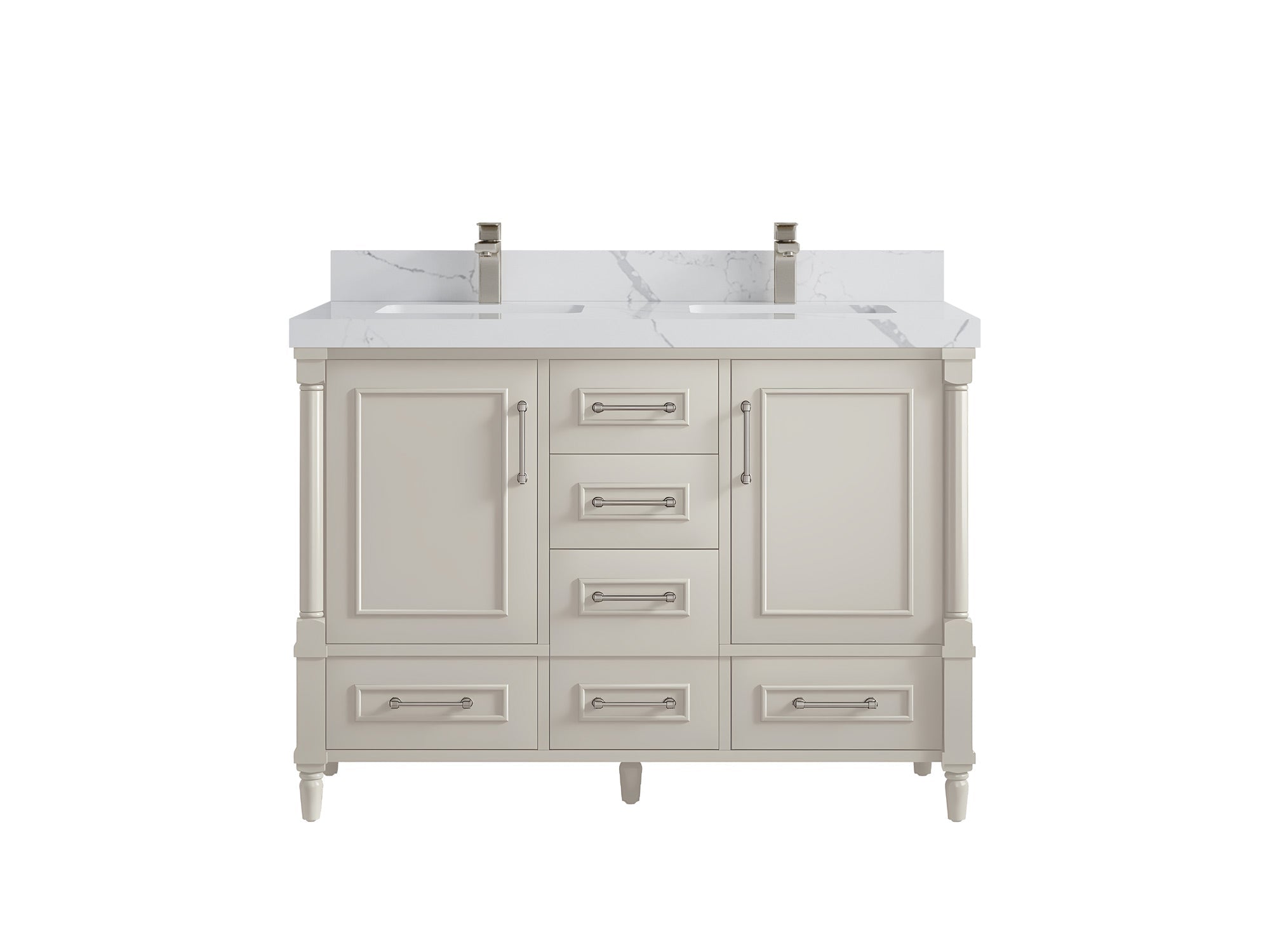 Aberdeen 48 in. W x 22 in. D Double Sink Bathroom Vanity - Willow Bath and Vanity