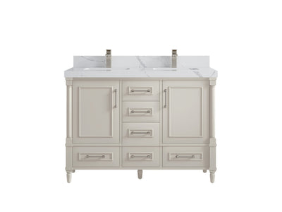Aberdeen 48 in. W x 22 in. D Double Sink Bathroom Vanity - Willow Bath and Vanity