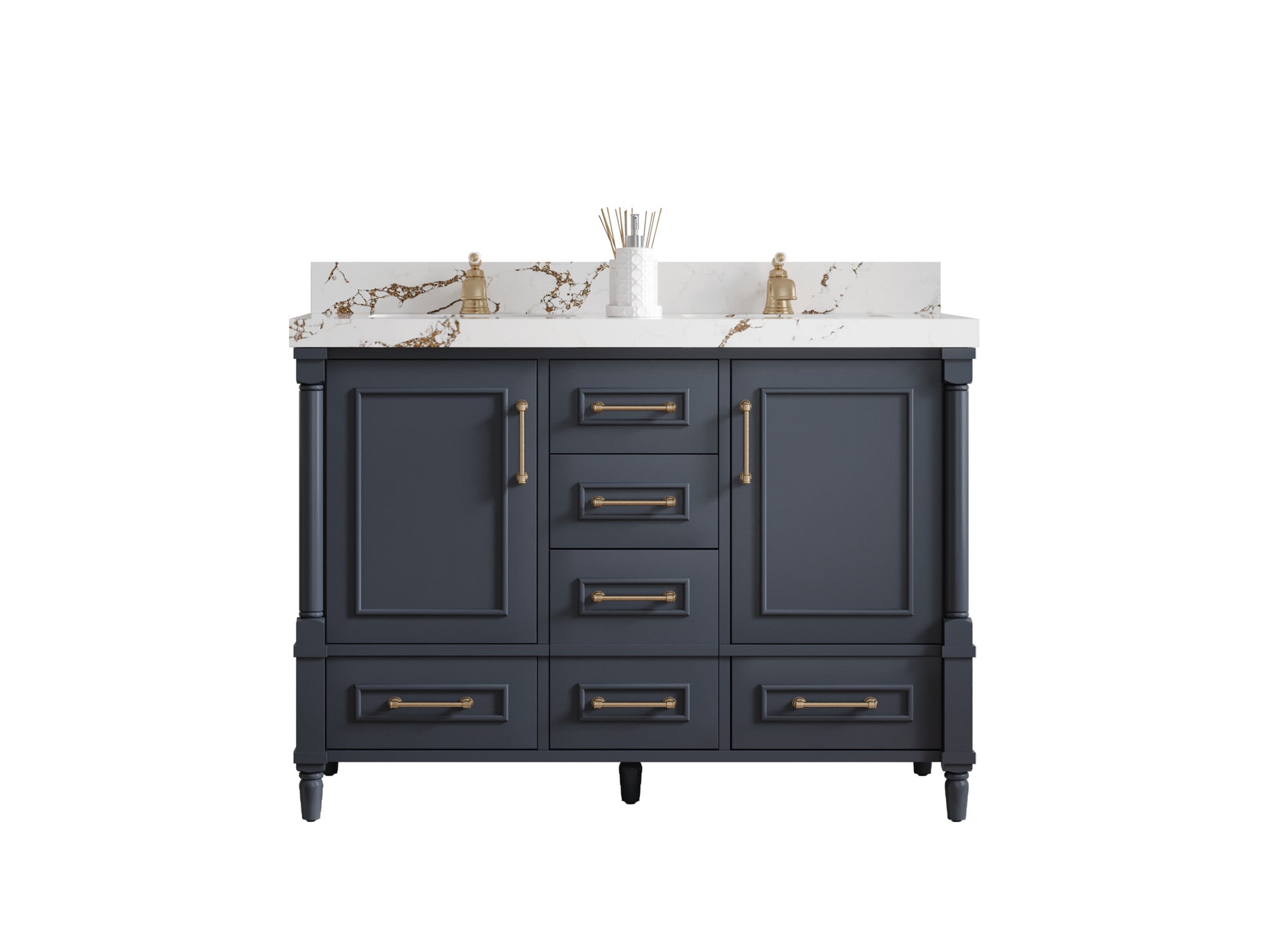 Aberdeen 48 in. W x 22 in. D Double Sink Bathroom Vanity - Willow Bath and Vanity