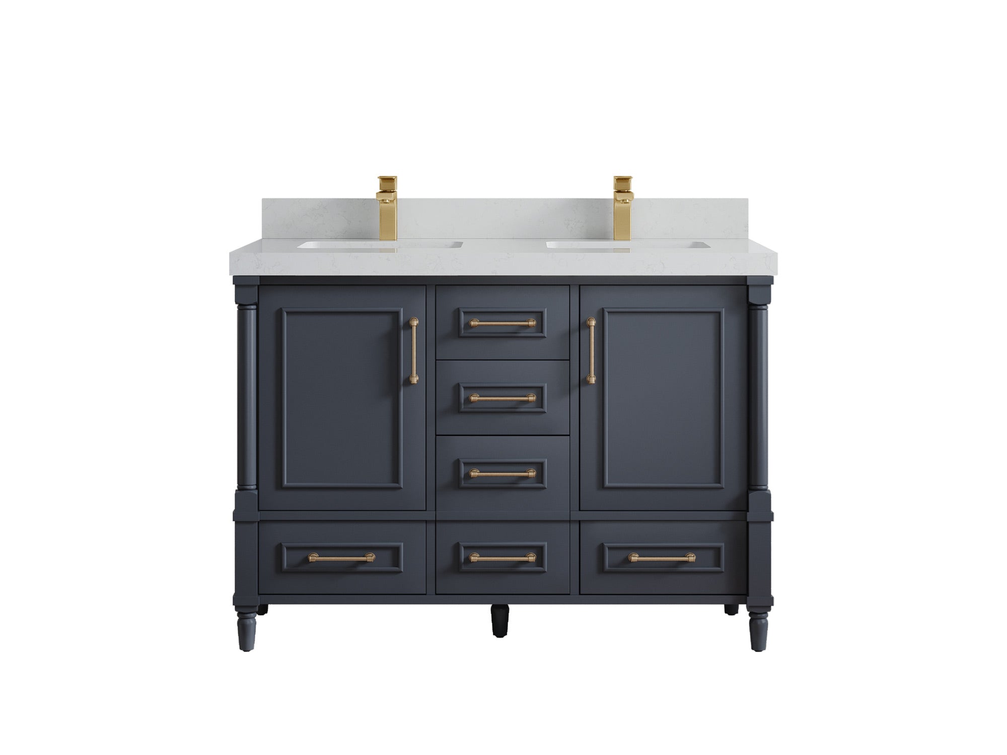 Aberdeen 48 in. W x 22 in. D Double Sink Bathroom Vanity - Willow Bath and Vanity