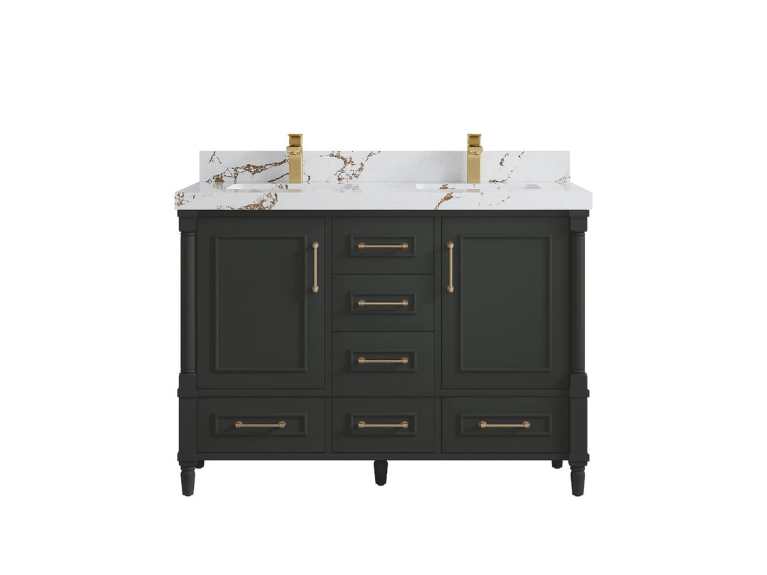 Aberdeen 48 in. W x 22 in. D Double Sink Bathroom Vanity - Willow Bath and Vanity