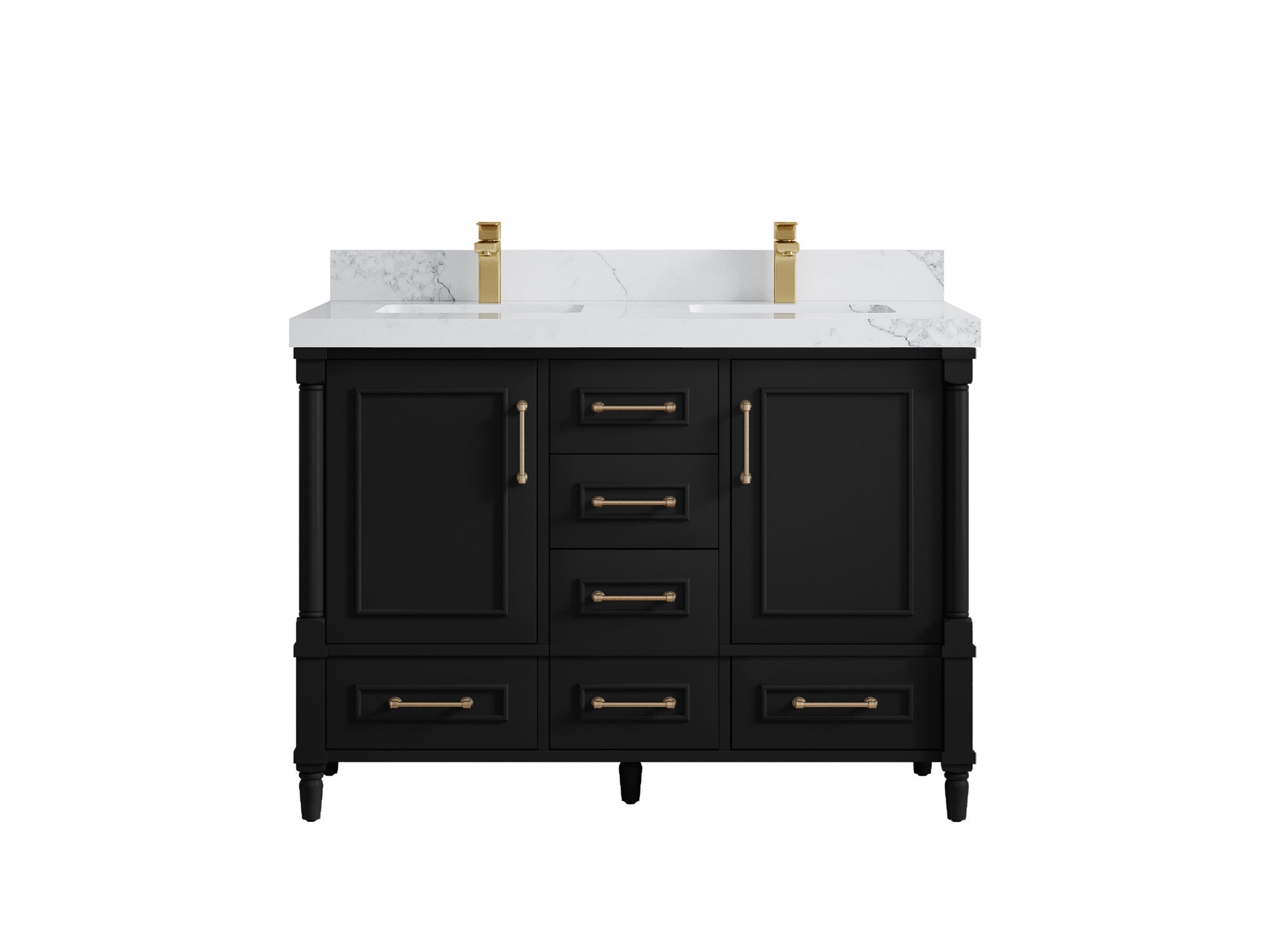 Aberdeen 48 in. W x 22 in. D Double Sink Bathroom Vanity - Willow Bath and Vanity