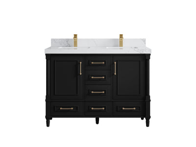 Aberdeen 48 in. W x 22 in. D Double Sink Bathroom Vanity - Willow Bath and Vanity