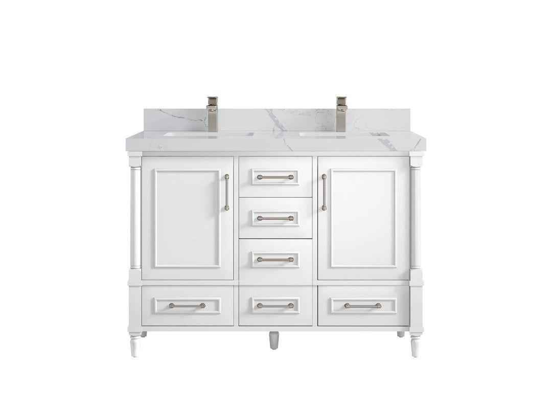 Aberdeen 48 in. W x 22 in. D Double Sink Bathroom Vanity | 
              
                White
                
                  
             - ABD_WH_CA_LZ_48D - photo №8