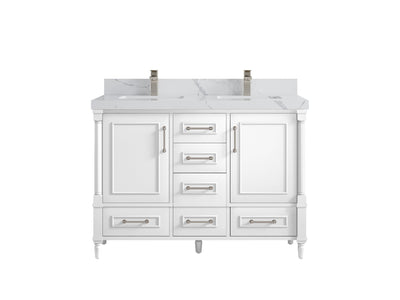 Aberdeen 48 in. W x 22 in. D Double Sink Bathroom Vanity - Willow Bath and Vanity