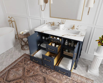 Aberdeen 48 in. W x 22 in. D Double Sink Bathroom Vanity - Willow Bath and Vanity