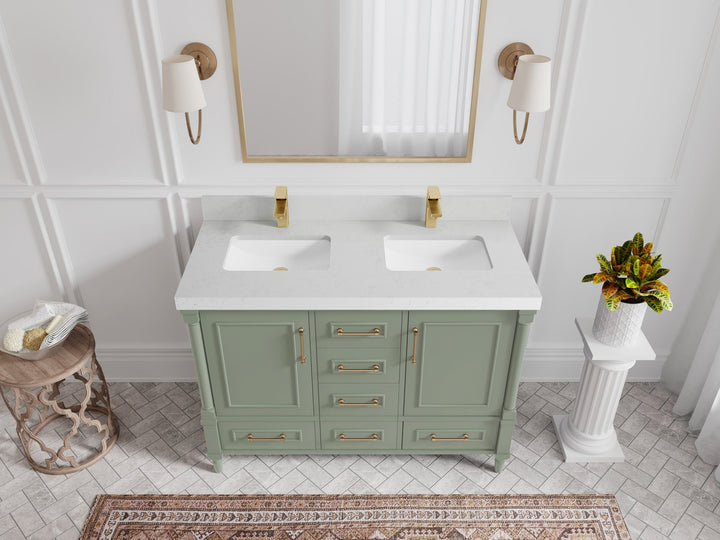 Aberdeen 48 in. W x 22 in. D Double Sink Bathroom Vanity - photo 11