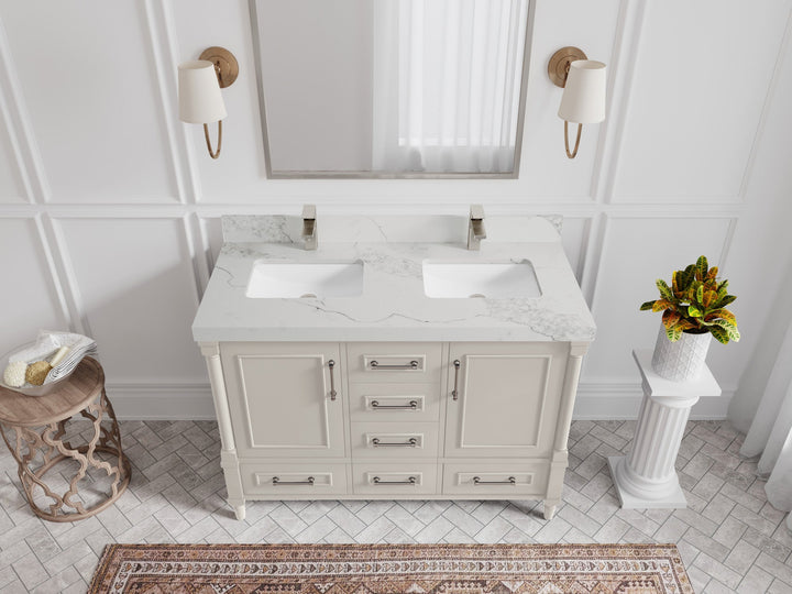 Aberdeen 48 in. W x 22 in. D Double Sink Bathroom Vanity - photo 12