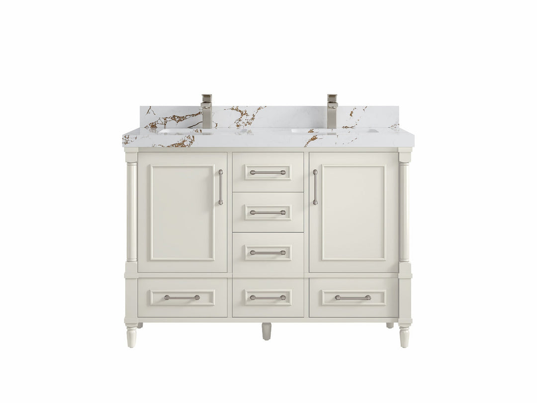 Aberdeen 48 in. W x 22 in. D Double Sink Bathroom Vanity - Willow Bath and Vanity