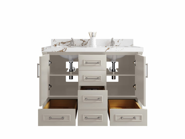 Aberdeen 48 in. W x 22 in. D Double Sink Bathroom Vanity - photo 2