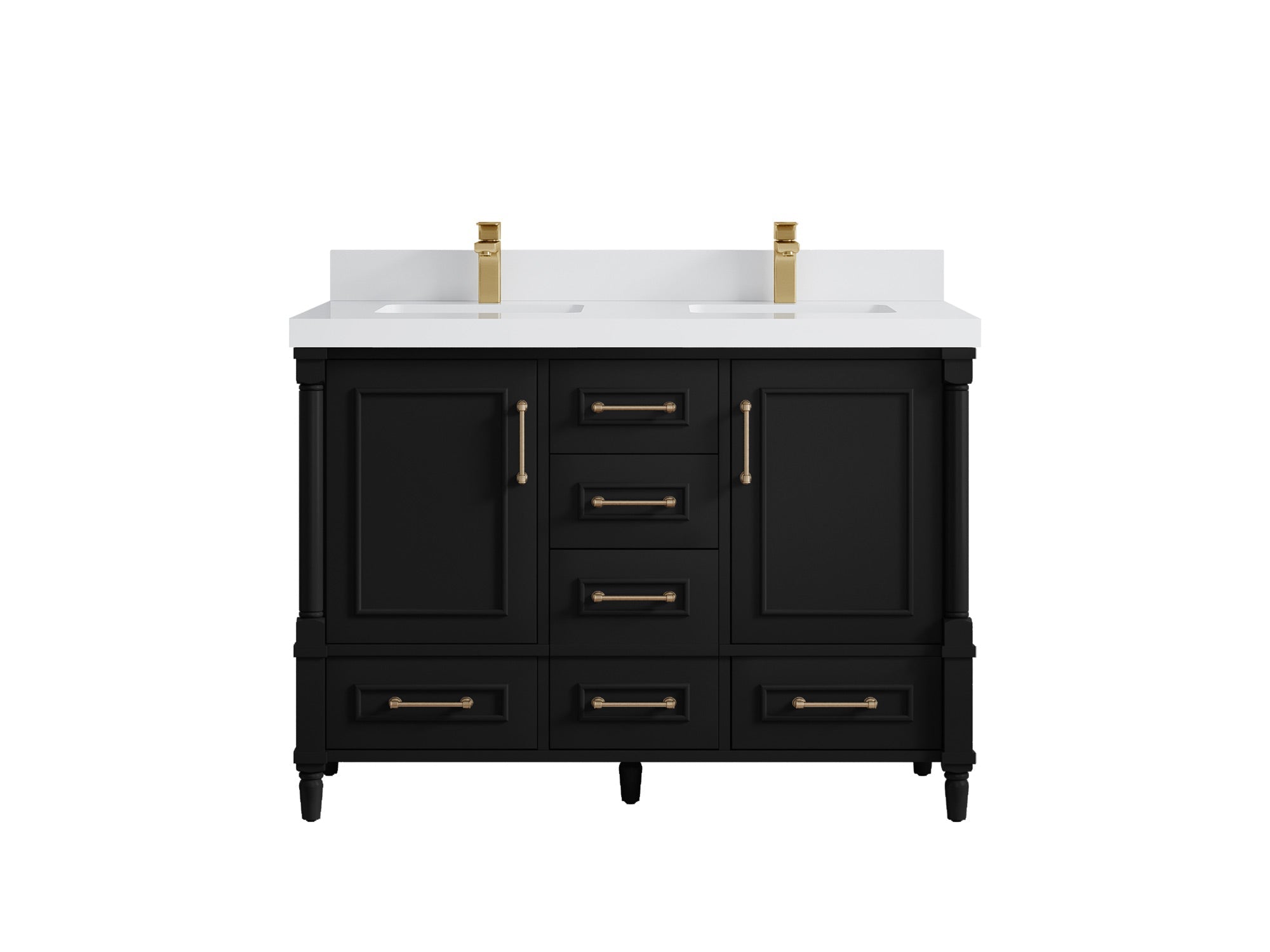Aberdeen 48 in. W x 22 in. D Double Sink Bathroom Vanity - Willow Bath and Vanity
