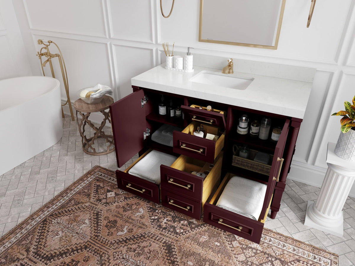 Aberdeen 48 in. W x 22 in. D Single Sink Bathroom Vanity - Willow Bath and Vanity
