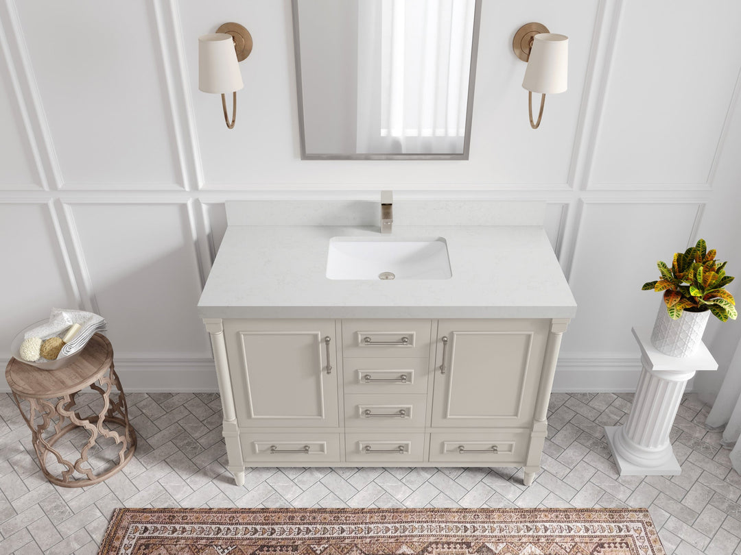 Aberdeen 48 in. W x 22 in. D Single Sink Bathroom Vanity - Willow Bath and Vanity