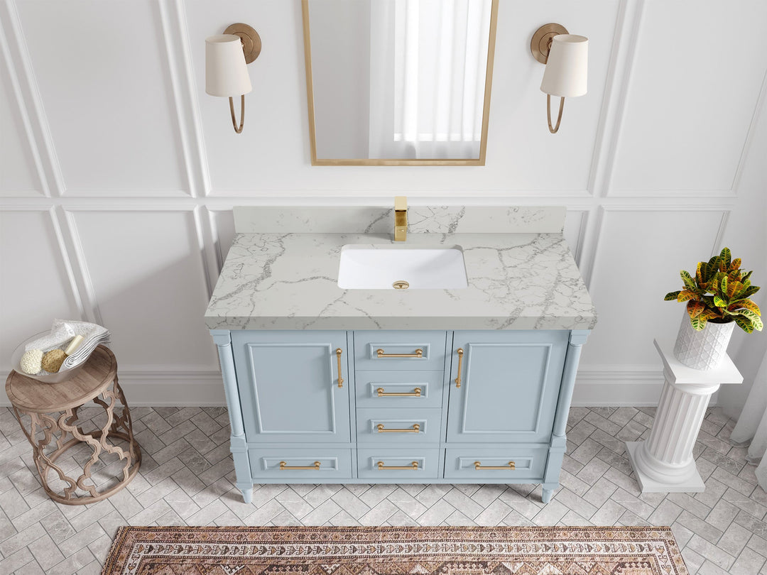 Aberdeen 48 in. W x 22 in. D Single Sink Bathroom Vanity - Willow Bath and Vanity