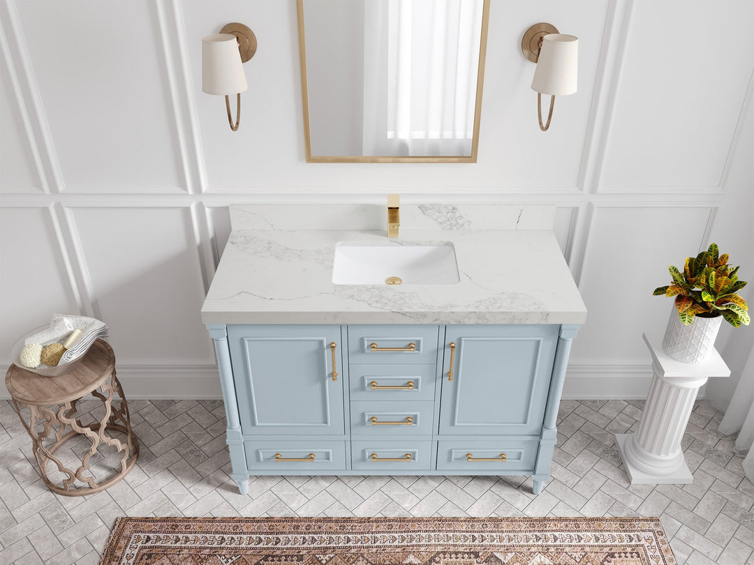 Aberdeen 48 in. W x 22 in. D Single Sink Bathroom Vanity - Willow Bath and Vanity