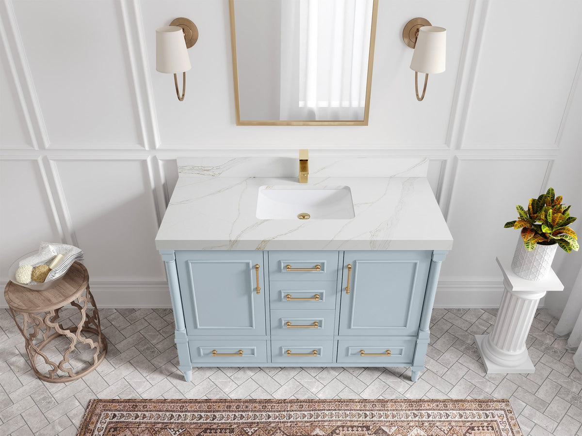 Aberdeen 48 in. W x 22 in. D Single Sink Bathroom Vanity - Willow Bath and Vanity